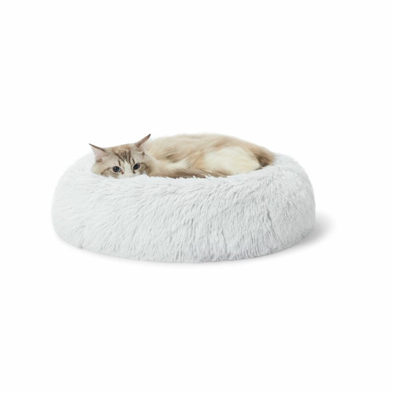 Soft Plush and Cozy Cylinder Cat Bed - Image 3