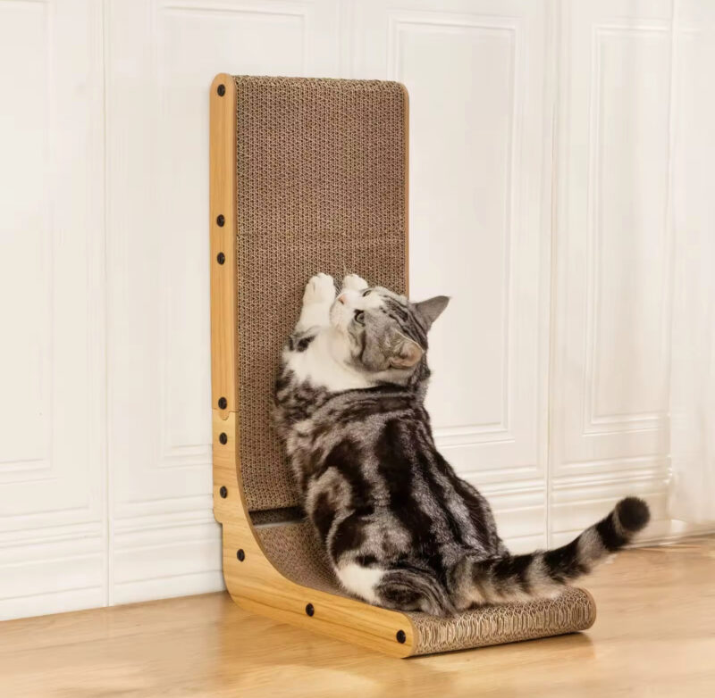 Durable L-Shaped Cat Scratcher - Image 3